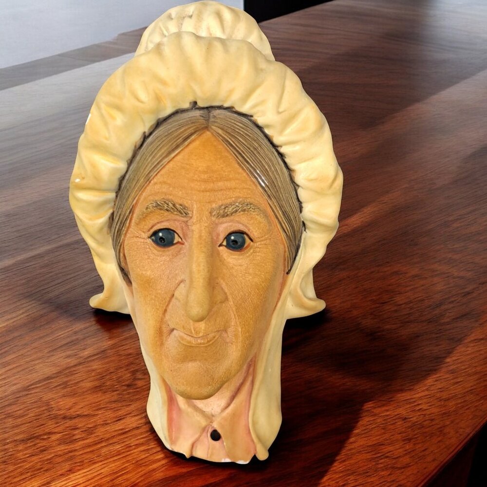 BOSSONS "BETSY TROTWOOD" CHALKWARE HEAD / ENGLAND- see photos
